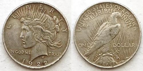 Dollaro 1922 usa stati - 1,