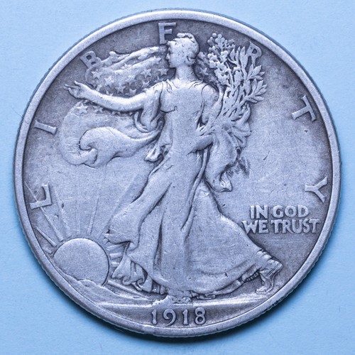 America dollaro 1918 d - 1/2,